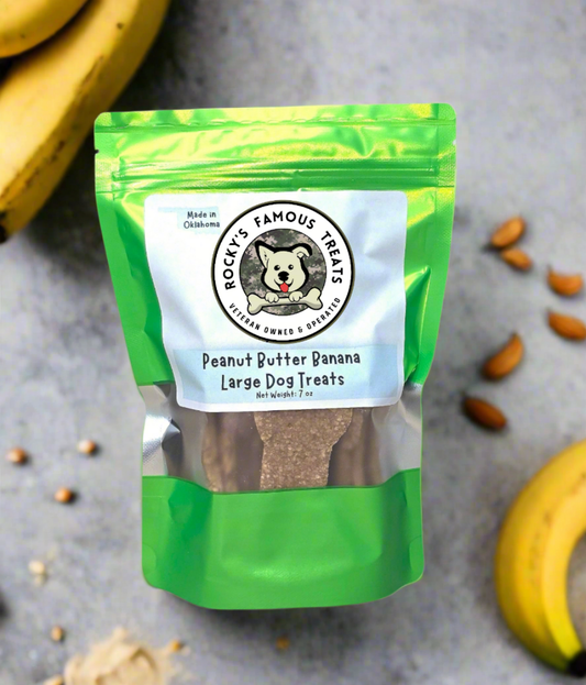 Peanut Butter Banana Dog Treats